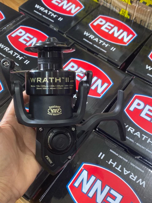 Máy câu PENN WRATH II 4000.5000.6000.8000 chính hãng của Mỹ. Chuyên câu cá lớn
